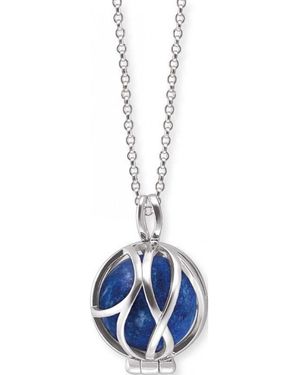 Engelsrufer Ern-Healpara-Lp-Xs Ladies Powerful Stone Necklace Sterling - Blue