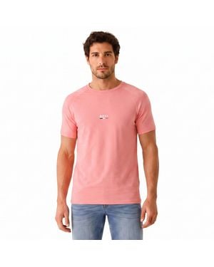 BOSS Short Sleeve Cotton T-Shirt 50517970 - Red