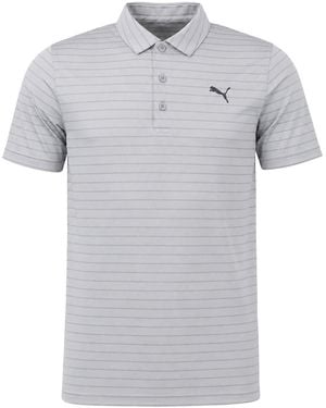 PUMA Rotation Stripe Polo Shirt - Grey