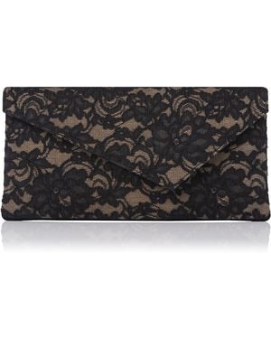 LK Bennett Leonie Clutch, Lace - Black