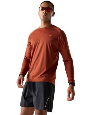 Dare 2b Agile Long-Sleeved T-Shirt (Arabian Spice) - Red