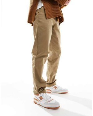 Farah Norwood Regular Fit Workwear Chino Trousers - Natural