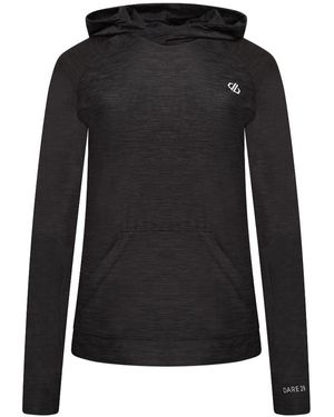 Dare 2b Sprint Cty Long Sleeve Hooded Jersey Top - Black