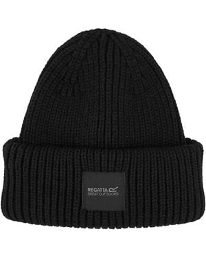 Regatta Adult Connora Fisherman Christian Lacroix Knitted Beanie Material_Acrylic - Black