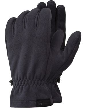 Trekmates Windproof Fleece Gloves Windstopper Hiking Lightweight - Blue