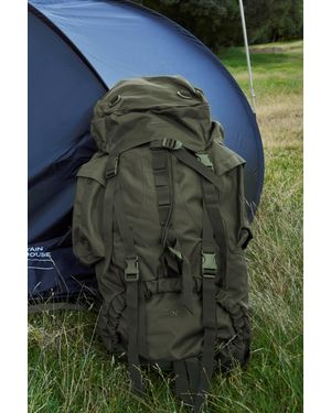 Mountain Warehouse 'Tor' Rucksack With Multiple Pockets Waterproof Travel Backpack - Green