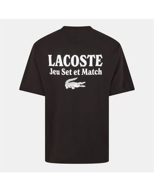 Lacoste Jeu Set Tee - Black