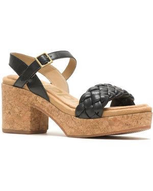 Hush Puppies Poppy Quarter Strap Ladies Heeled Sandals - Blue
