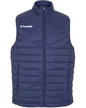 Hummel Quilted Logo Gilet - Blue