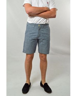 H&M Lightweight Cotton Chino Shorts - Blue