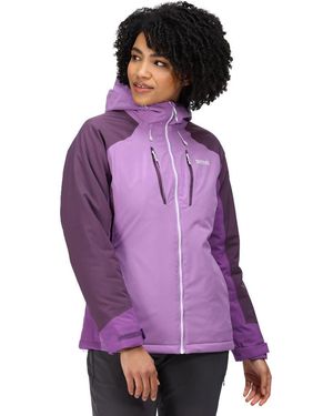 Regatta Highton Stretch Ii Hooded Padded Jacket Coat - Purple