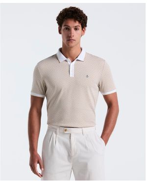 Original Penguin Polo Mini Jacquard In Crème - Wit