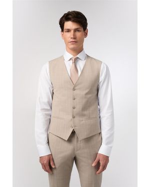 Alexandre Silver Label V-Neck Tailored Suit Waistcoat - Natural