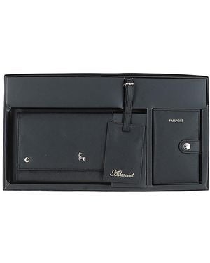 Ashwood Leather 'Wise Tour' Real Gift Travel Set - Grey