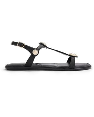 Carvela Kurt Geiger Leather Amalia Sandal Sandals - Black