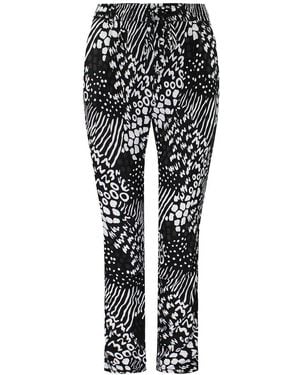 Vans Off The Wall Stretch Waist Printed/ Trousers V1Z3Blk Rayon - Black