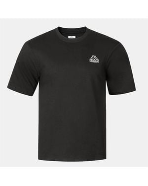 Kappa Cotton Crew Neck T-Shirt - Black