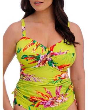 Fantasie Cala Macarella Twist Front Tankini Top - Yellow