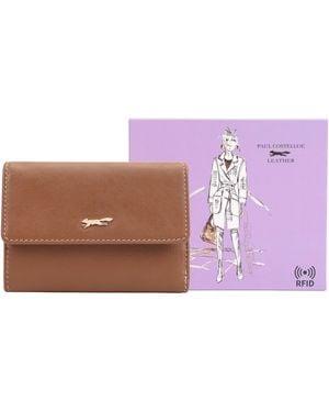 Paul Costelloe Panay Leather Purse - Purple
