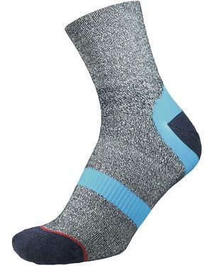 1000 Mile Socks Approach Repreve Double Layer Breathable Anti Blister - Blue