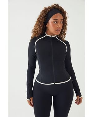 DSGN Studio Sculpt Contrast Zip Through Sports Jacket - Blue
