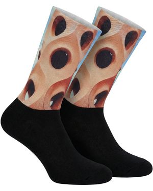 Jenes Socks Funny Printed Long For And - Black