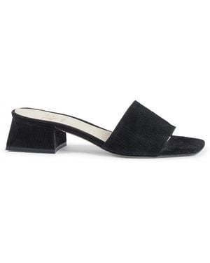 Versace 19.69 Abbigliamento Sportivo 19V69 Sandal Neper Softy Sprint Nero Leather - White