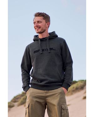 Mountain Warehouse 'Rocky' Hoodie With Front Kangaroo Pocket Warm Cosy Pullover Cotton - Blue