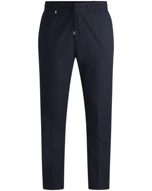 HUGO Howard231X Solid Patterned Straight Joggers - Blue