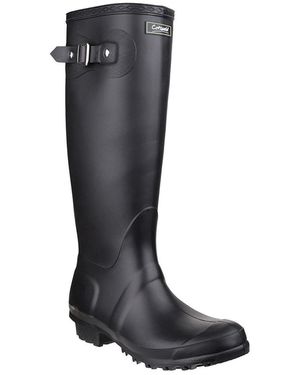 Cotswold Sandringham Buckle-Up Wellington Boots - Black