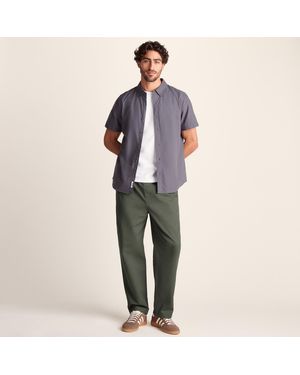 TOG24 Nelson 100% Cotton Heavyweight Straight Leg Trousers - Blue