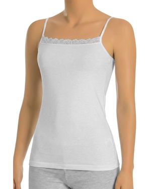Öts Fitted Tank Top - White