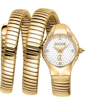 Just Cavalli Snake 316L Stainless Steel Watch - Metallic