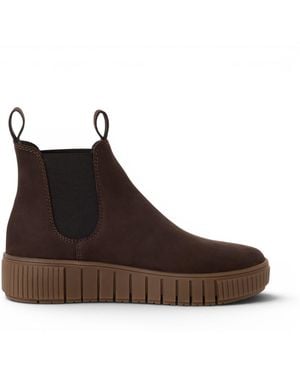 Tamaris Leather Chelsea Ankle Boots - Brown