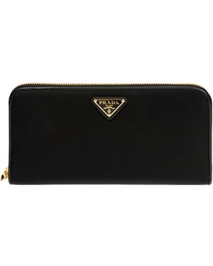 Prada Nylon Logo Wallet - Black