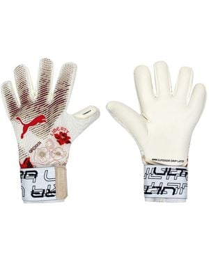 PUMA Ultra Grip 1 Hybrid Liberty Goalkeeper Gloves - White