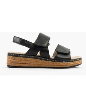 Rieker 62761-00 Sandals Leather - Black