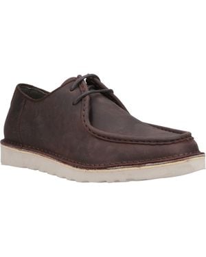 Hush Puppies Otis Leather Lace-Up Shoes - Brown