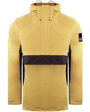 Jack Wolfskin Bernauer /Burgundy Anorak Jacket - Yellow