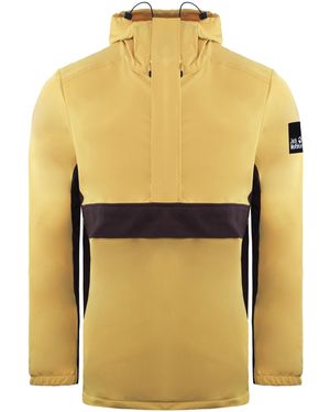 Jack Wolfskin Bernauer /Burgundy Anorak Jacket - Yellow