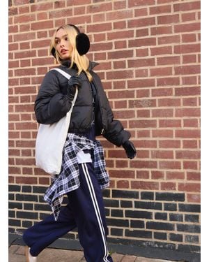 Pink Vanilla Puffer Jacket - Blue