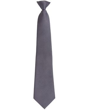 PREMIER Adult Colours Fashion Plain Clip-On Tie - Purple