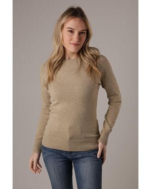 French Connection Cosy Soft Touch Crew Neck Raglan Jumper - Natural
