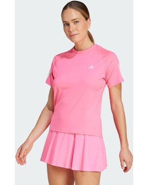 adidas Originals Club 3-Stripes Tennis Climacool Tee - Pink