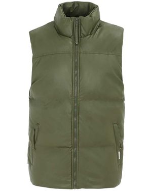 Firetrap Pu Padded Gilet (Army) - Green