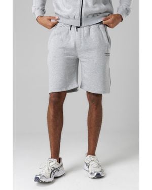 Firetrap Regular Fit Cotton Blend Fleece Shorts With Drawstring Waist - Grey