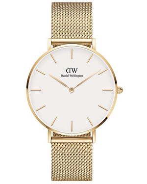 Daniel Wellington Dw00100346 Ladies Petite Evergold 36Mm Watch - Metallic