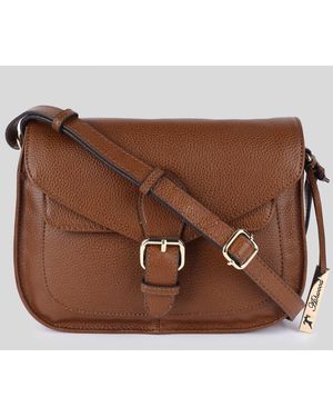 Ashwood Leather 'Stile Fiorentino' Real Crossbody Bag - Brown