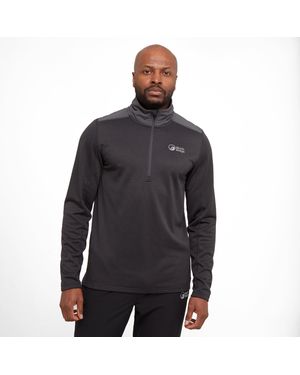 North Ridge Fast Lightweight & Stretchy Half Zip Fleece, Active Fit Mid-Layer - Black