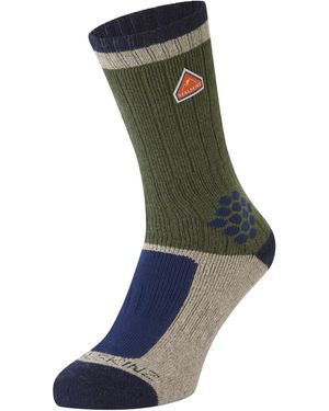 SealSkinz Gerecycleerde Wol Mid Kleurblok Wandelsokken Voor Mannen En Vrouwen - Groen